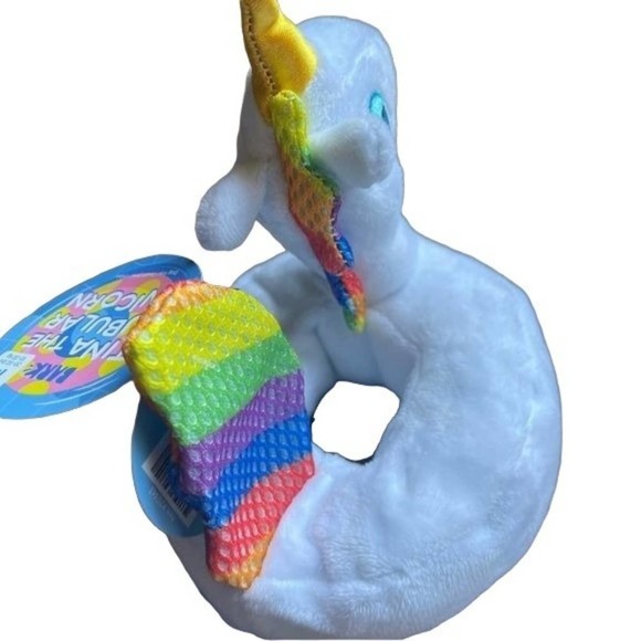 Bark Dog Chew Toy Tina Tubular Unicorn Pool Crinkle Squeaky barkbox New Gift - Picture 3 of 7